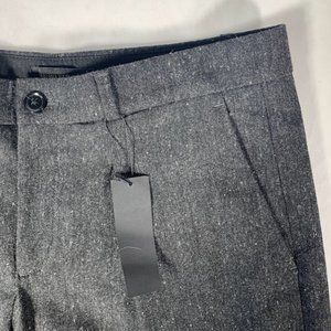 Banana Republic Charcoal Grey Tweed Trousers Pants
